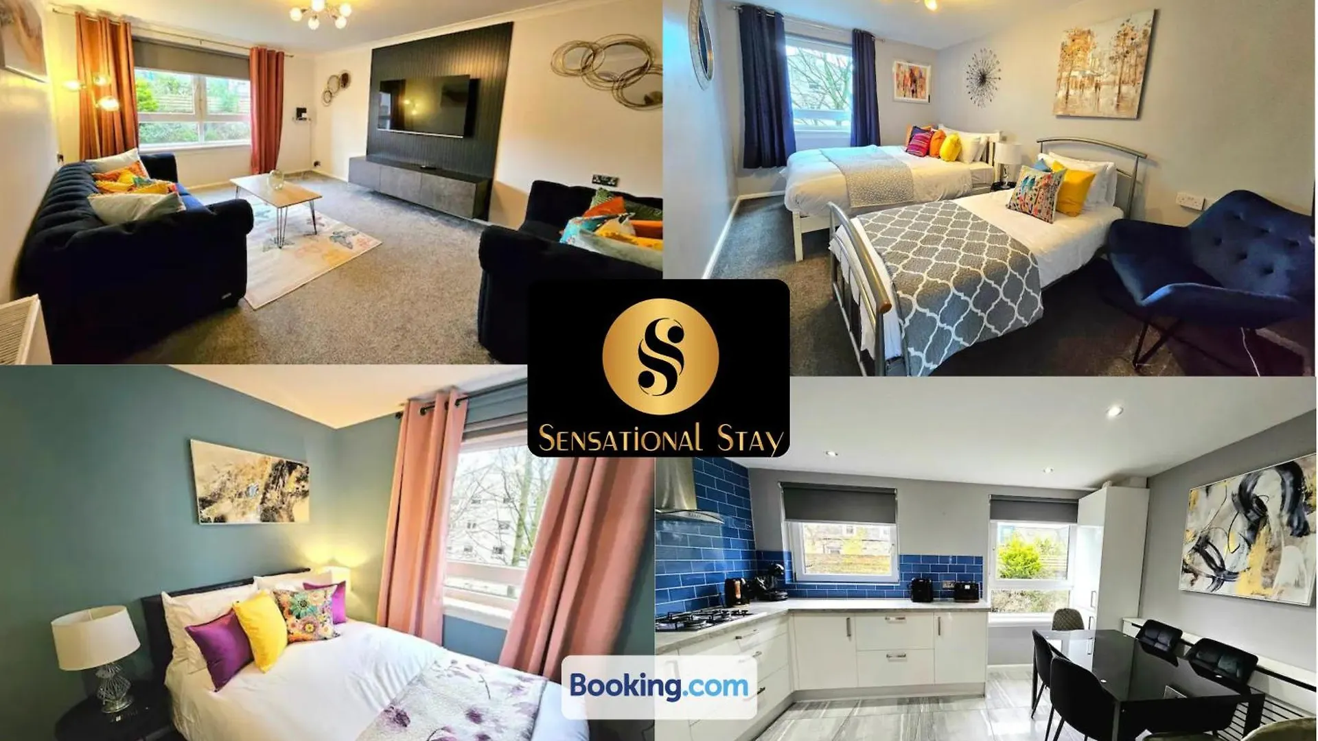 Lovely 3 Bedroom Apartment By Sensational Stay Short Lets & Service Accommodation With 6 Beds Edynburg
